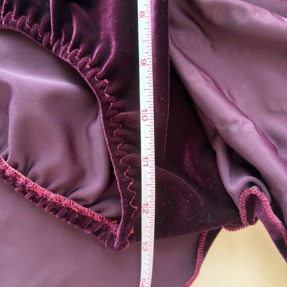 Purple Halter - Jazz Age Velvet Figure Skating Dress + Custom Crystals - XS/S - Picture 11 of 14